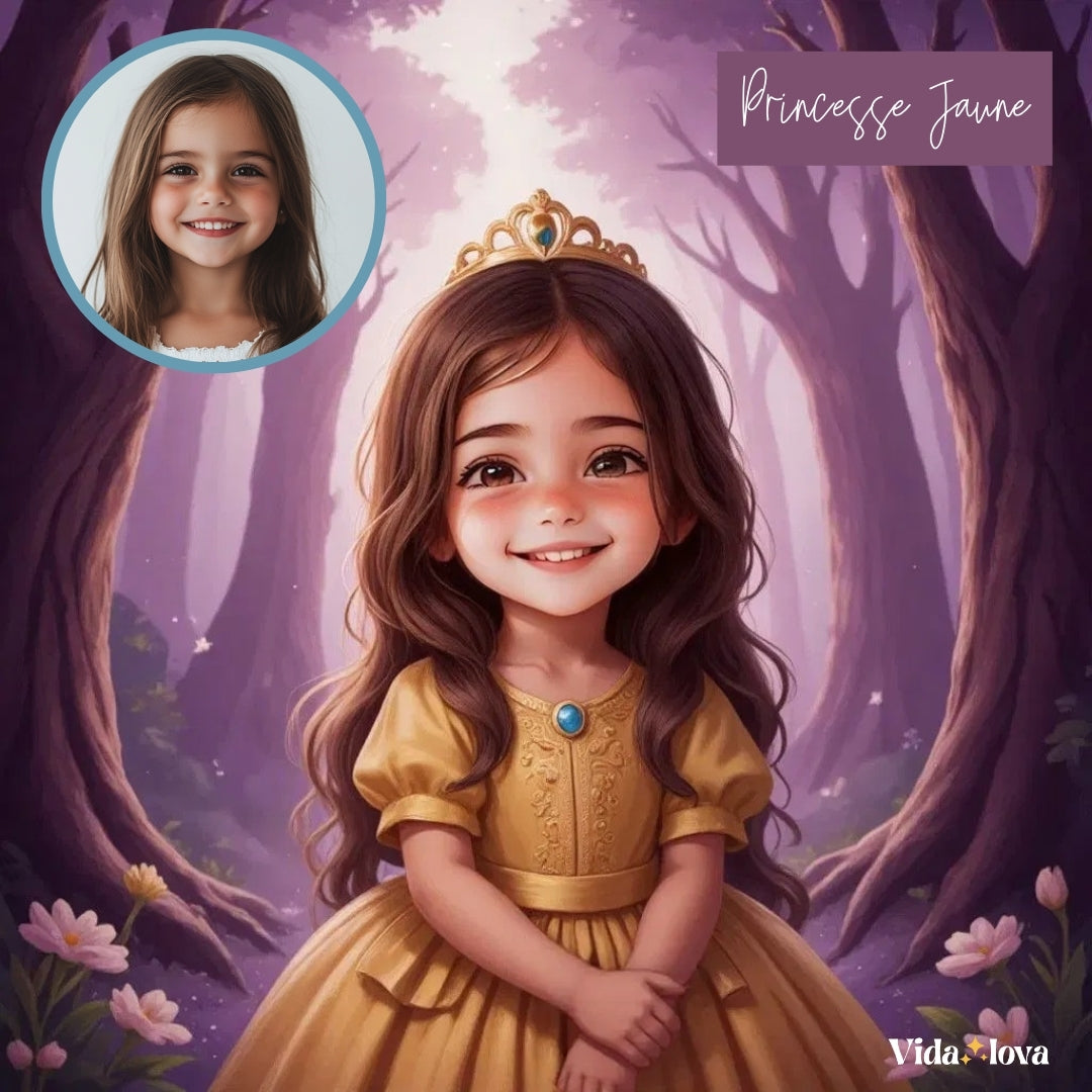 Portrait Numérique Personnalisé - Filles