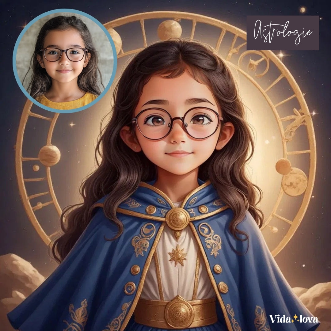 Portrait Numérique Personnalisé - Filles