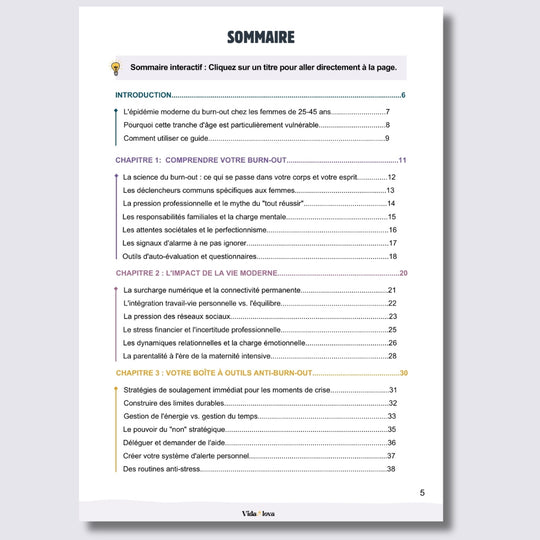 Le Guide Anti-Burnout pour Femmes de 25 à 45 ans (E-Book)