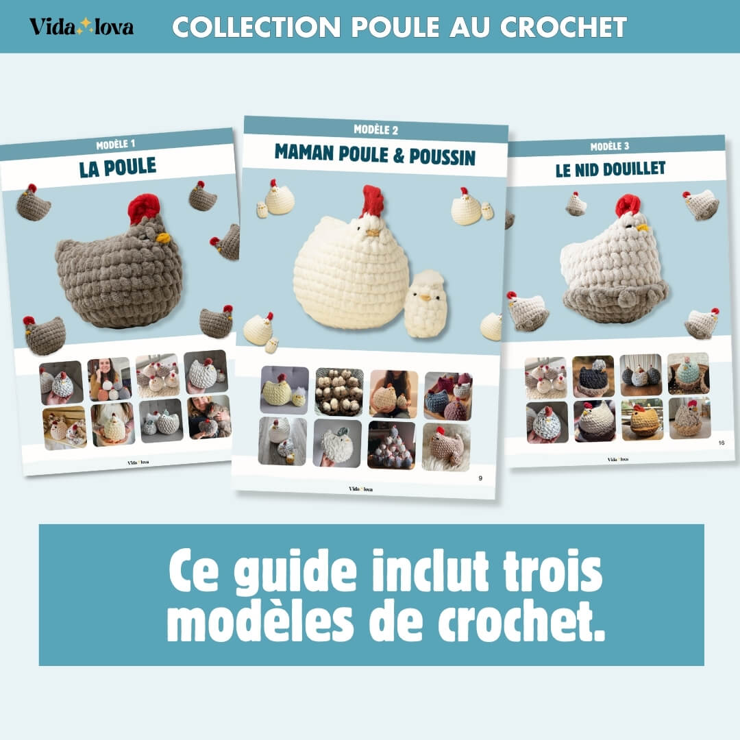 Poule au Crochet Lot 3 en 1 (E-Book)