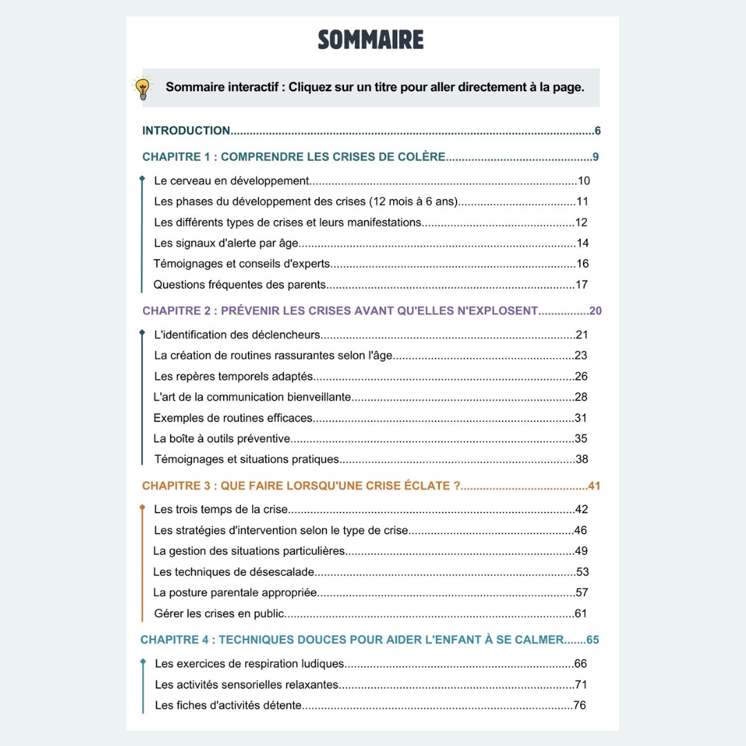 L'Art de la Parentalité Positive: Comment Gérer les Crises des 3-6 ans (E-Book)