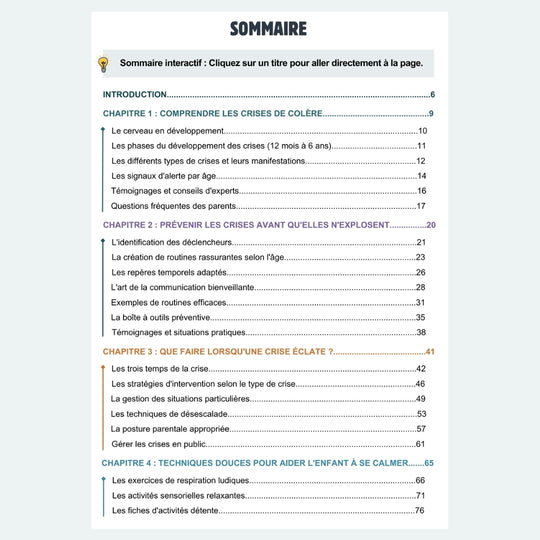 L'Art de la Parentalité Positive: Comment Gérer les Crises des 3-6 ans (E-Book)