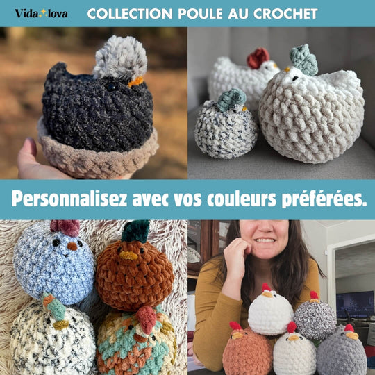 Poule au Crochet Lot 3 en 1 (E-Book)
