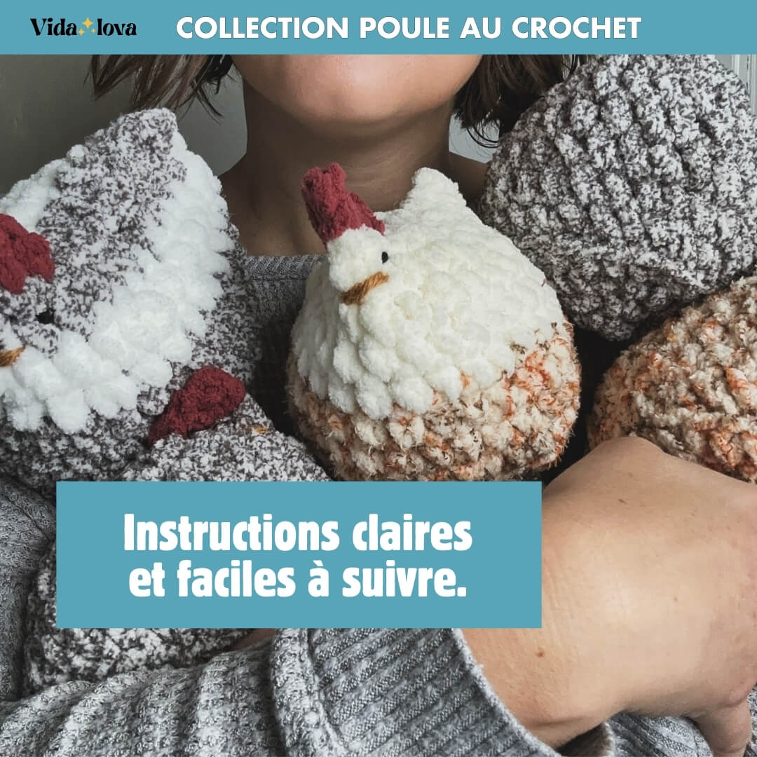 Poule au Crochet Lot 3 en 1 (E-Book)