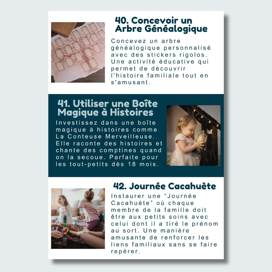 100 Idées d'Activités à Faire avec ses Enfants (E-Book)