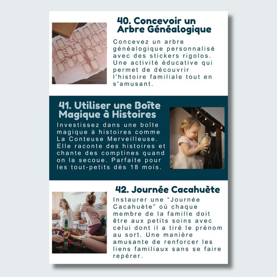 100 Idées d'Activités à Faire avec ses Enfants (E-Book)