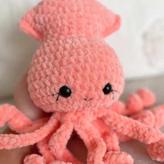 Modèle de Crochet Calamar Mignon - Vidalova